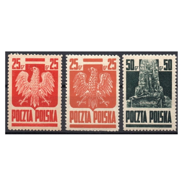 1944 Fi. 342 - 343 V ** Goznak znaczki obiegowe