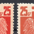 1944 Fi. 342 - 343 V ** Goznak znaczki obiegowe