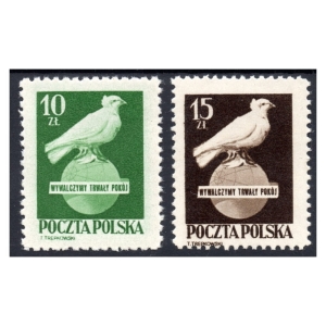 1950 Fi. 517 - 518 ** Walka o pokój - seria znaczków