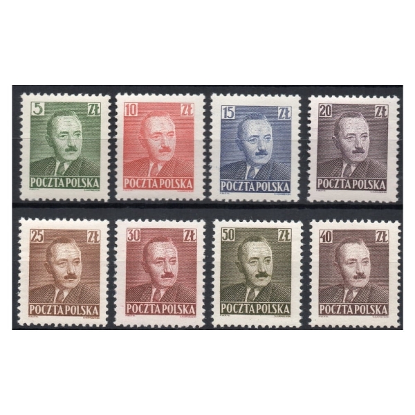 1950 Fi. 519 - 526 ** Bolesław Bierut - seria znaczków