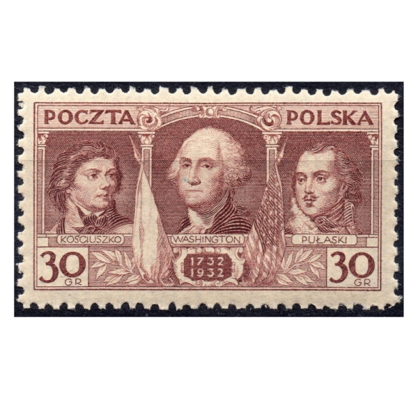 1932 Fi. 250 ** 200. rocznica urodzin J. Waszyngtona - znaczek pocztowy