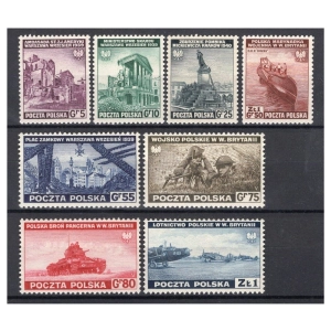 1941 Fi. A338 - H338 ** Wydanie emigracyjne I - seria znaczków