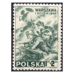 1945 Fi. U338 ** Wydanie emigracyjne IV  -znaczek pocztowy