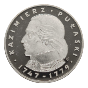 100 złotych 1976 Kazimierz Pułaski srebrna moneta kolekcjonerska 
