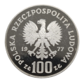 100 złotych 1977 Henryk Sienkiewicz  srebrna moneta kolekcjonerska