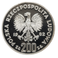 200 zł 1982 mistrzostwa Świata w piłce nożnej Hiszpania - srebrna moneta kolekcjonerska 