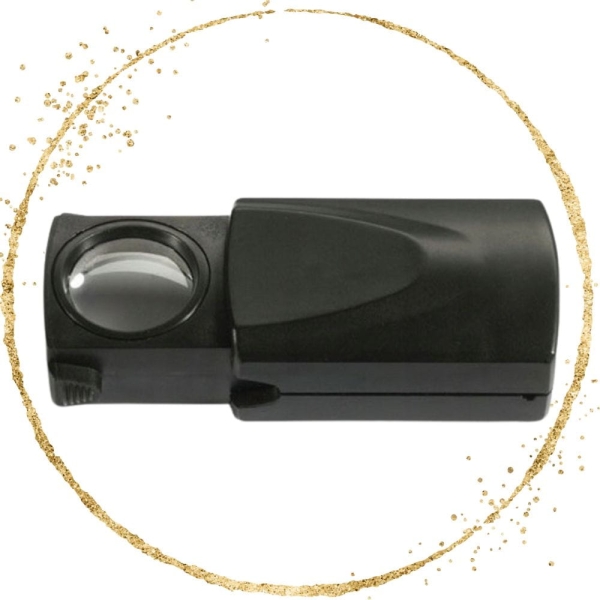 Lupa wysuwana x20 z podświetleniem LED  Leuchtturm kieszonkowa 