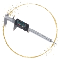 Suwmiarka elektroniczna 0.01 mm oryginalna  Leuchtturm metalowa z etui