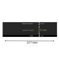 Hawidy na znaczki 51 x 217 mm HAWID 25 sztuk czarne