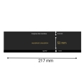 Hawidy na znaczki 52 x 217 mm HAWID 25 sztuk czarne