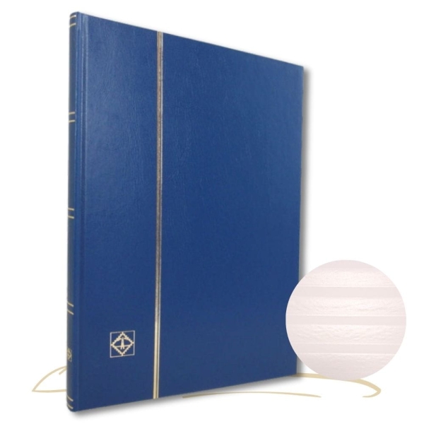 Klaser na znaczki Basic 16 białe strony niebieski LEUCHTTURM