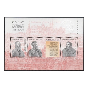 2008 Fi. blok 211 ** 450 lat Poczty