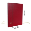 Klaser na znaczki Basic 32 białe strony LEUCHTTURM czerwona okładka