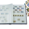 Klaser na znaczki Basic 64 białe strony czarny LEUCHTTURM czarna okładka