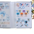 Klaser na znaczki Basic 64 białe strony LEUCHTTURM niebieska okładka na duży zbiór