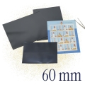 Hawidy na znaczki 60d x 217 mm HAWID 10 sztuk czarne