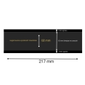 Hawidy na znaczki 60d x 217 mm HAWID 10 sztuk czarne