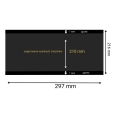 Hawidy na znaczki 210d x 297 mm HAWID 5 sztuk A4 czarne