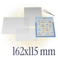 Hawidy do znaczków 115s x 162 mm HAWID 10 sztuk przezroczyste