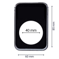 Slaby na monety Quickslab 40 mm Leuchtturm 5 sztuk zamykaj i otwieraj