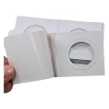 Holdery samoprzylepne na monety 25 mm - Leuchtturm - 25 sztuk białe