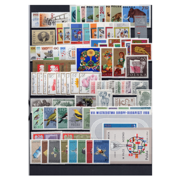 Pakiet znaczków polskich czyste  na czarnej karcie transportowej [565]