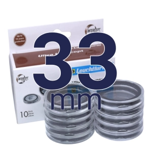 Kapsle Ultra Intercept na monety bulionowe fi. 33 mm - 10 szt. LEUCHTTURM