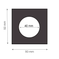 Kapsle na monety Quadrum INTERCEPT średnica 40 mm Leuchtturm