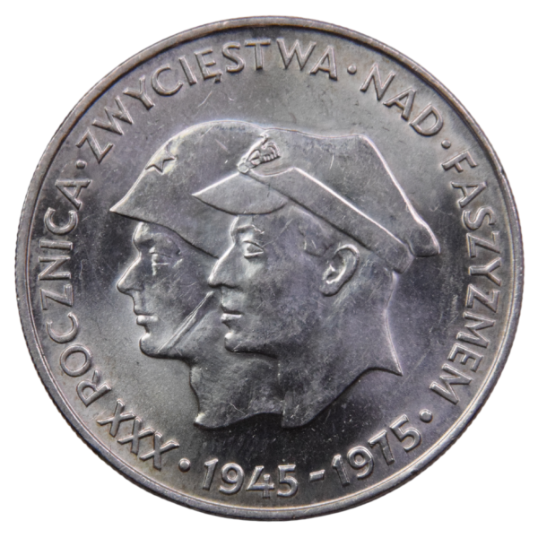 200 złotych 1975 XXX Rocznica Zwycięstwa Nad Faszyzmem - srebrna moneta obiegowa