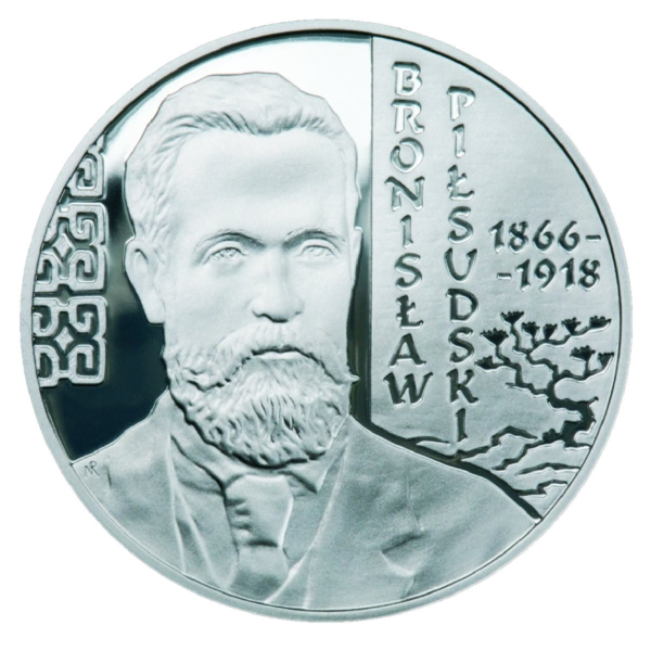10 złotych 2008 Bronisław Piłsudski srebrna moneta kolekcjonerska 