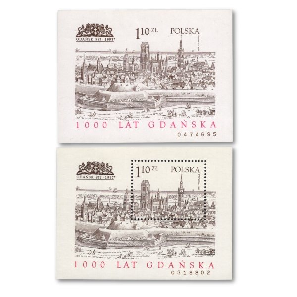 1997 Fi. blok 159AB ** 1000 lat Gdańska
