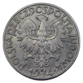 5 złotych 1974 Rybak - moneta obiegowa 
