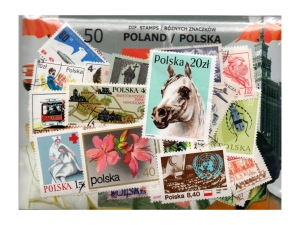 Pakiet 50 znaczków pocztowych - POLSKA