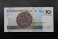 Banknot Polska 10 zł 2016 nr CL 0978790 radarowy