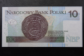 Banknot Polska 10 zł 2016 nr CL 3853583 radarowy