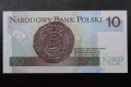 Banknot Polska 10 zł 2016 nr CL 3953593 radarowy