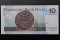 Banknot Polska 10 zł 2016 nr CL 4386834 radarowy