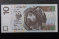 Banknot Polska 10 zł 2016 nr CL 4386834 radarowy