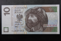 Banknot Polska 10 zł 2016 nr CL 4581854 radarowy