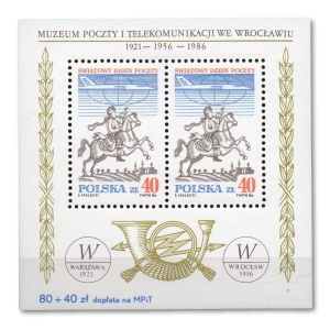 1986 Fi. 2903** bl. 131 Światowy Dzień Poczty