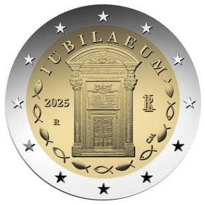 2 euro 2025 Włochy - Jubileusz