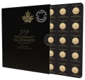 Złota moneta Liść Klonowy 2025 - 25 x 1g Maplegram