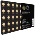 Złota moneta Liść Klonowy 2025 - 25 x 1g Maplegram