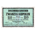 Banknot Polska 20 kopiejek 1916