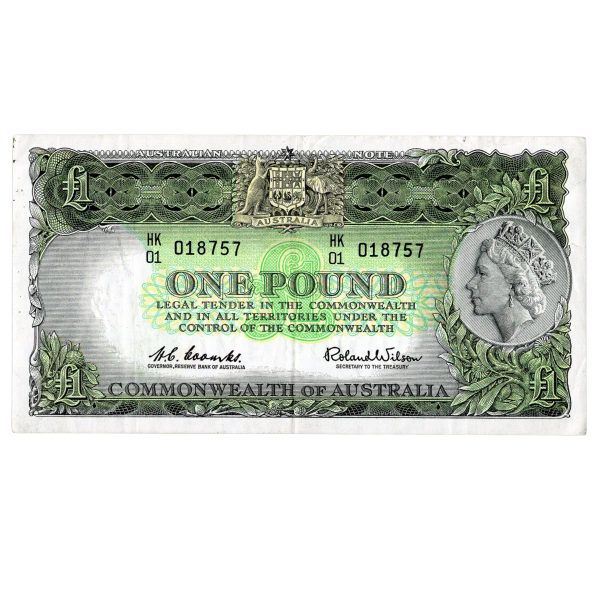 Banknot Australia 1953 one pound