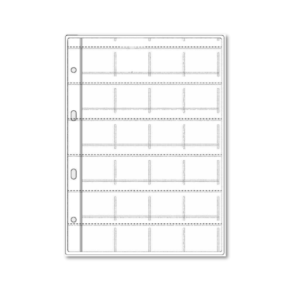 Strona A5 z klapką na 24 monety o średnicy do 32 mm - produkt polski - 1 sztuka