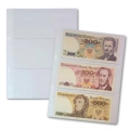 Strona A5 na banknoty 3 kieszenie do klasera - produkt polski - 10 sztuk