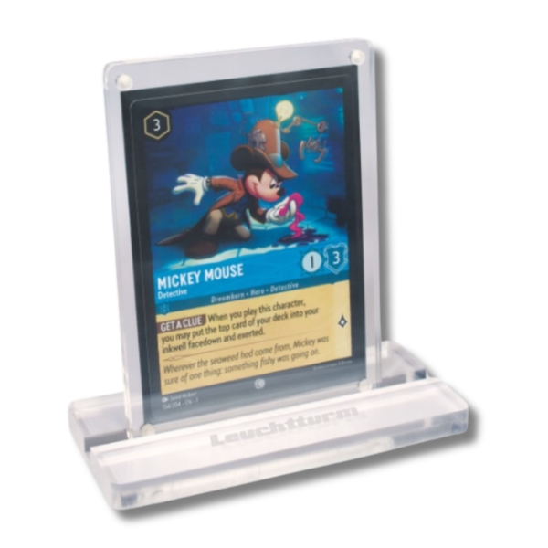Stojak na kartę kolekcjonerską TCG – LEUCHTTURM Spectator – akryl, UV, pion/poziom