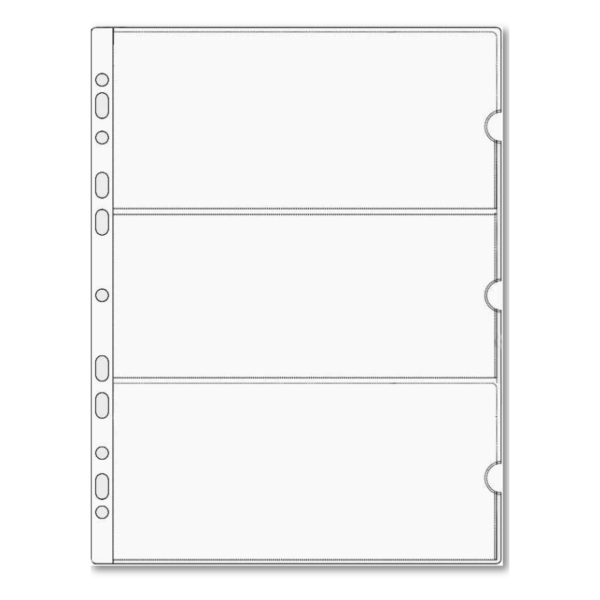 Strona A4 na banknoty 3 kieszenie modułowa - produkt polski - 1 sztuka