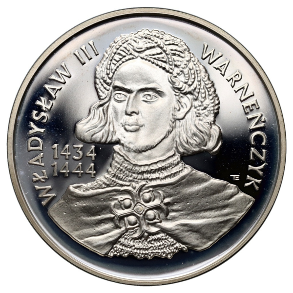 200 000 złotych 1992 Władysław III Warneńczyk srebrna moneta kolekcjonerska 